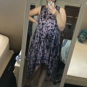 Tie dye high-low dress